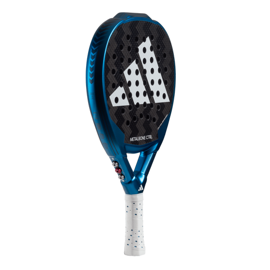 Adidas Metalbone CTRL 3.3 padel racket angled front view highlighting balance and control design, designed for advanced players