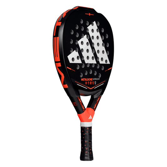 adidas Metalbone Superlight 2026 padel racket angled front view, designed for beginner players