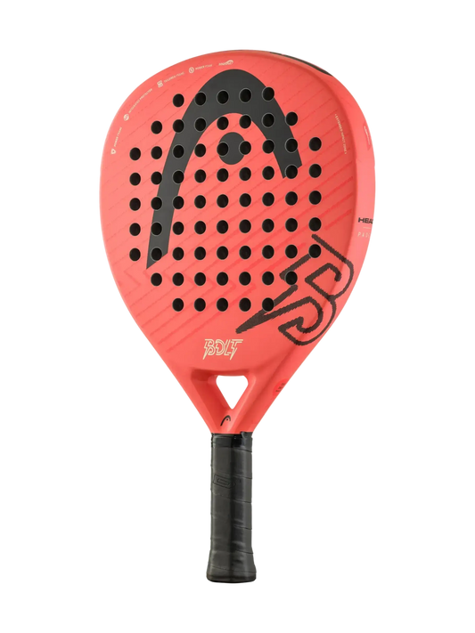 HEAD Bolt 2026 padel racket rear face red surface and large logo, designed for beginner players
