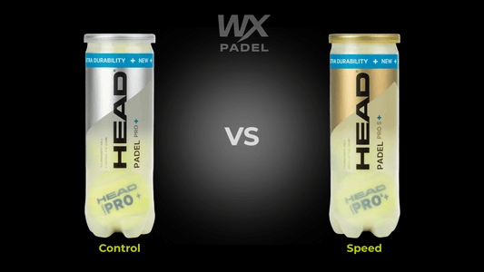 Head Pro Plus vs Head Pro S padel balls side by side comparison showing control vs speed, designed for intermediate and advanced players