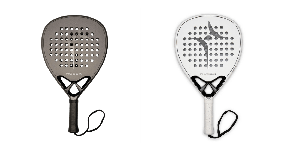 NOSSA Core Padel Racket, UK-designed teardrop 12K carbon padel racket for intermediate all-court players