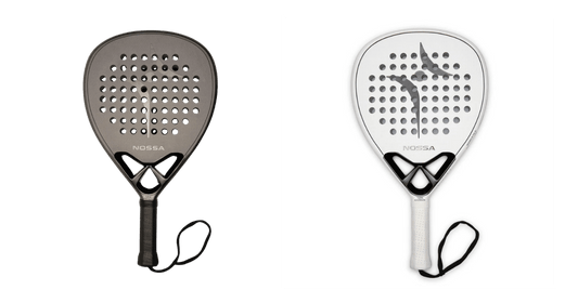 NOSSA Core Padel Racket, UK-designed teardrop 12K carbon padel racket for intermediate all-court players