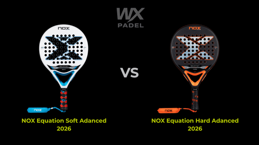 NOX Equation Soft Advanced and Hard Advanced 2026 comparison for intermediate padel players choosing feel