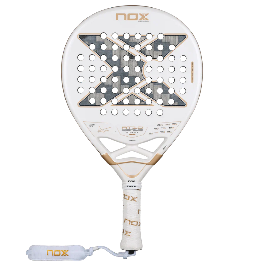 Nox AT10 Luxury Genius 12K Alum Xtrem 2026 Padel Racket front view, designed for advanced players.