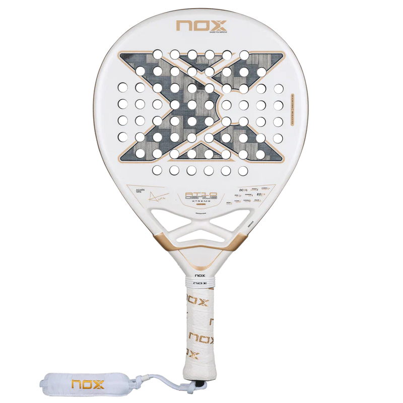 Nox AT10 Luxury Genius 12K Alum Xtrem 2026 Padel Racket front view, designed for advanced players.