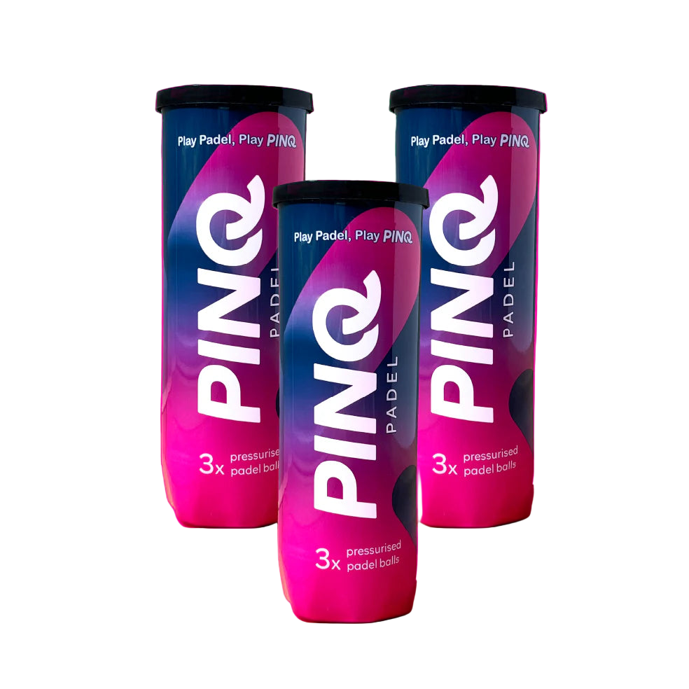 PINQ Padel Balls - Triple Pack (9 balls)