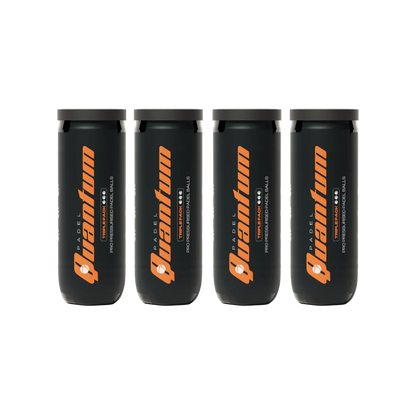 Quantum Pro Padel Balls – 4 Tube (12 Balls)