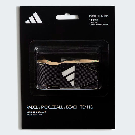 Adidas Antishock protection tape black designed to protect padel racket frame from impacts and surface wear
