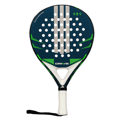 adidas drive blue 2026 padel racket full front view with striking blue design designed for beginner players.