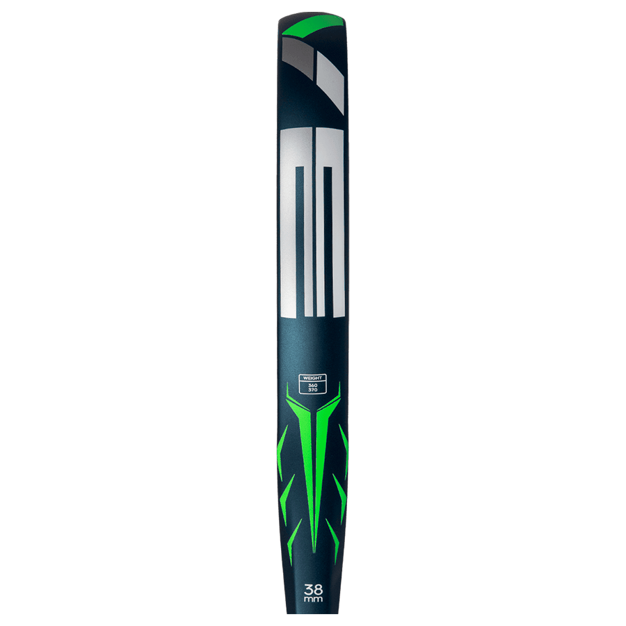 adidas drive blue 2026 padel racket side profile with fibreglass frame highlights designed for beginner players.