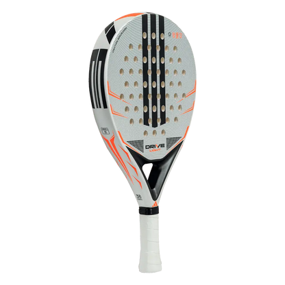 adidas drive light 2026 padel racket angled front view, forgiving all round padel racket for learning players, designed for beginner players