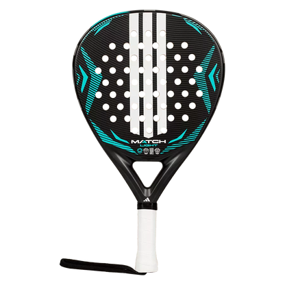 adidas Match Light 2026 padel racket front view, lightweight all round beginner racket with fibreglass face.