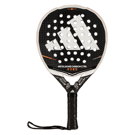 Front view of the Adidas Metalbone Carbon CTRL 2026 padel racket with carbon face and round control shape, designed for advanced players.