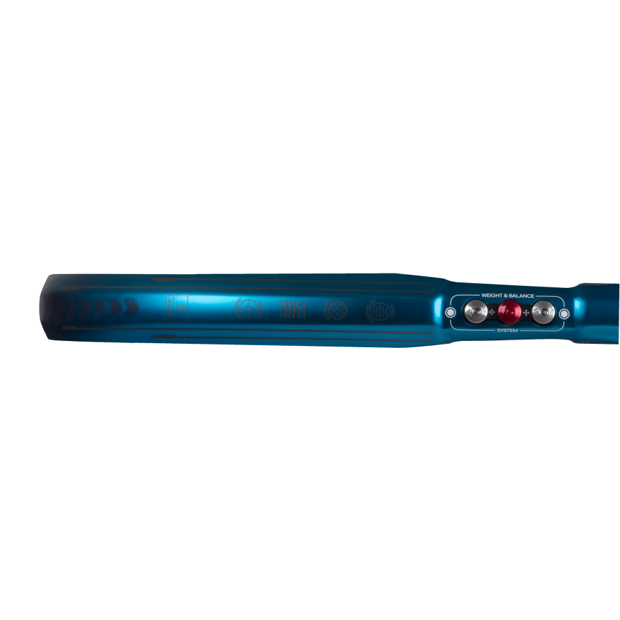 Adidas Metalbone CTRL 3.3 padel racket side profile showing frame thickness and construction, designed for advanced players