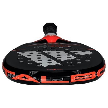 adidas Metalbone Superlight 2026 padel racket bottom edge view, designed for beginner players