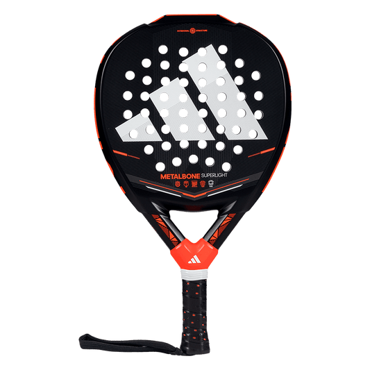 adidas Metalbone Superlight 2026 padel racket front face view, designed for beginner players