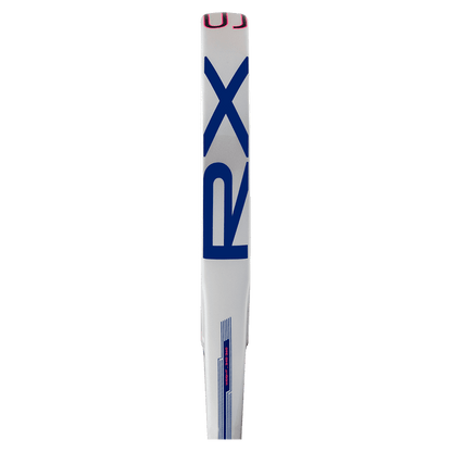 adidas rx series light 2026 padel racket side profile showing slim frame and rx branding designed for intermediate players.