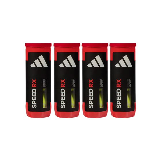 adidas Speed RX Padel Balls (4 Tubes 12 Balls)