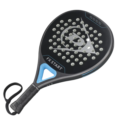 Dunlop FX Start 2026 padel racket front view, oversized round shape with large sweet spot, designed for beginner players
