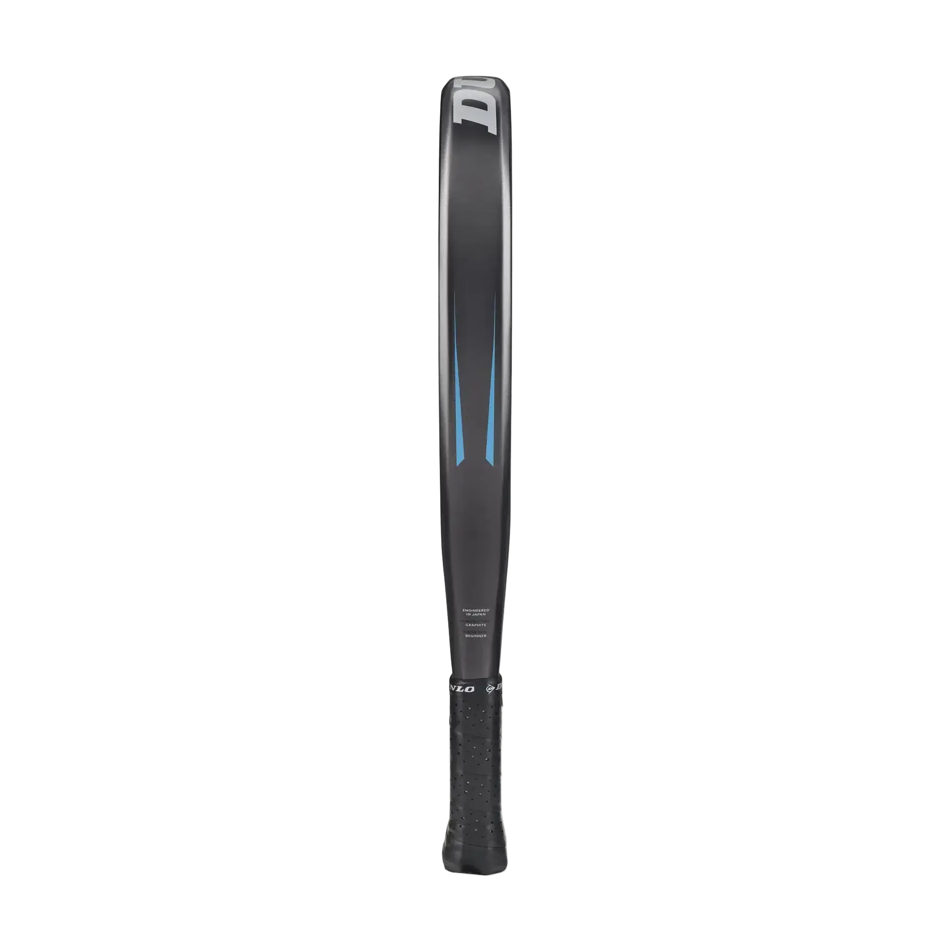 Dunlop FX Start 2026 padel racket side profile showing thick frame for comfort and stability, designed for beginner players