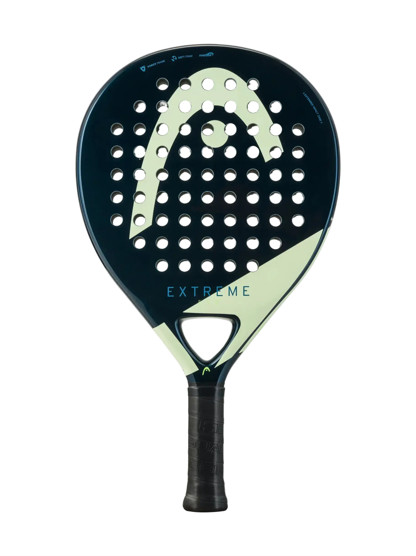 Head Evo Extreme 2025 padel racket front view showing round head shape and control focused design, designed for intermediate players