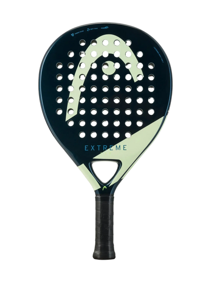 Head Evo Extreme 2025 padel racket front view showing round head shape and control focused design, designed for intermediate players