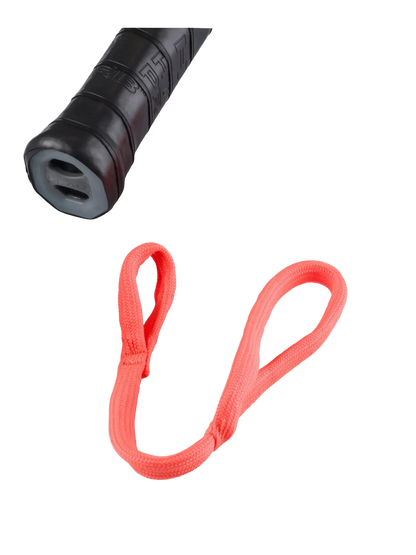 HEAD Radical Team 2026 padel racket handle close up, Soft Cap Plus grip with vibration reduction, designed for intermediate players