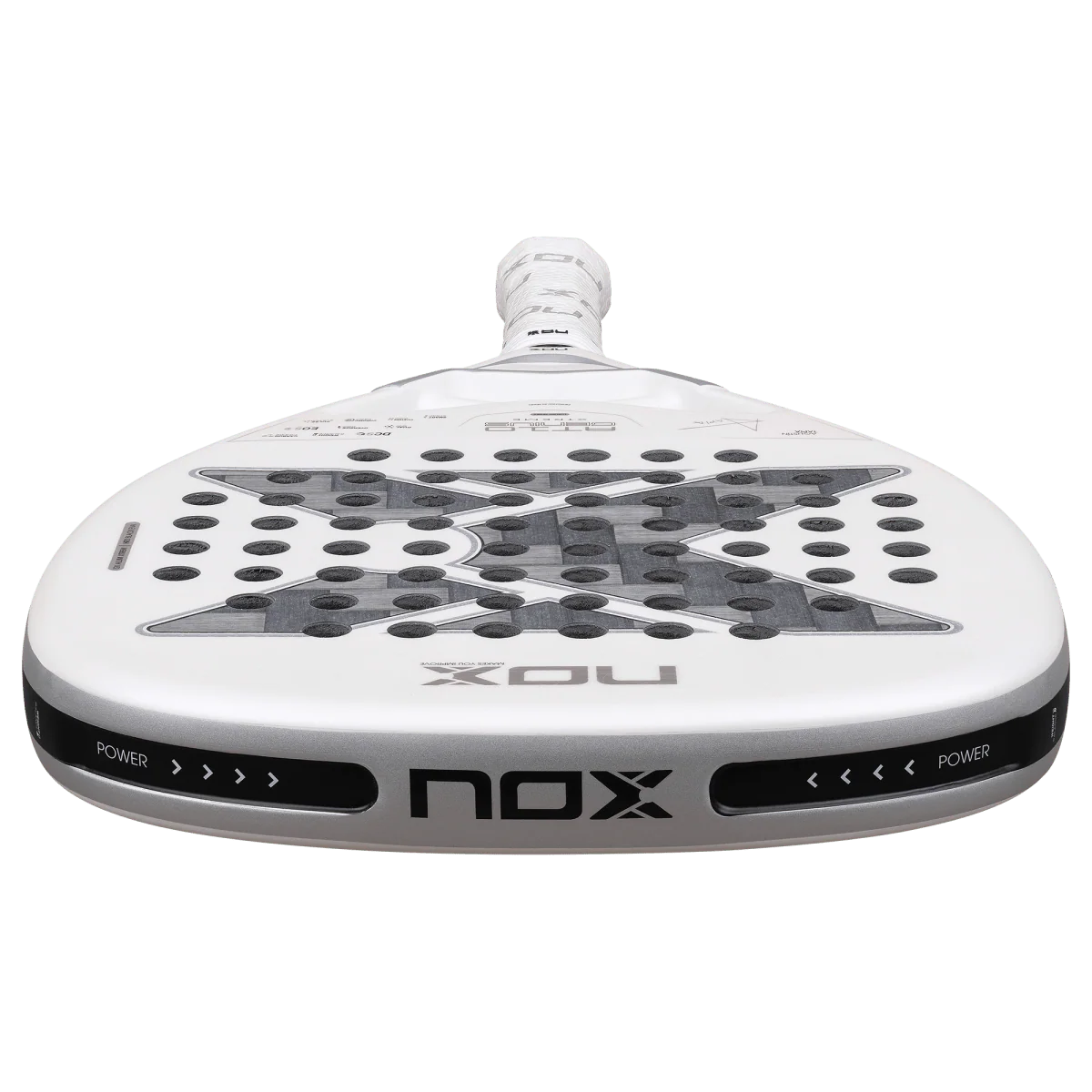Nox AT10 Genius Attack 12K Alum Xtrem 2026 bottom profile view, designed for advanced players