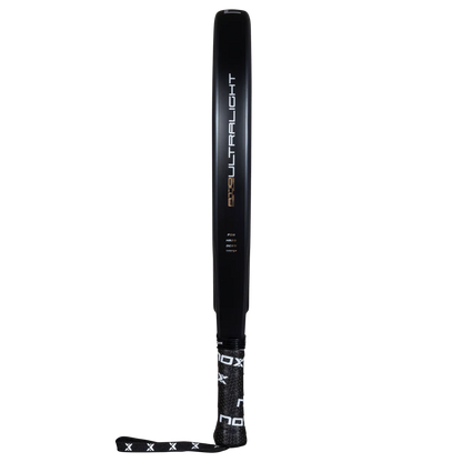 Nox AT10 Genius Ultralight 2026 padel racket side view showing the slim frame profile and handle