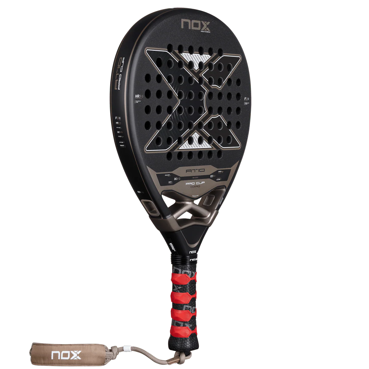Nox AT10 Pro Cup Hard 2026 front angle view with overgrip