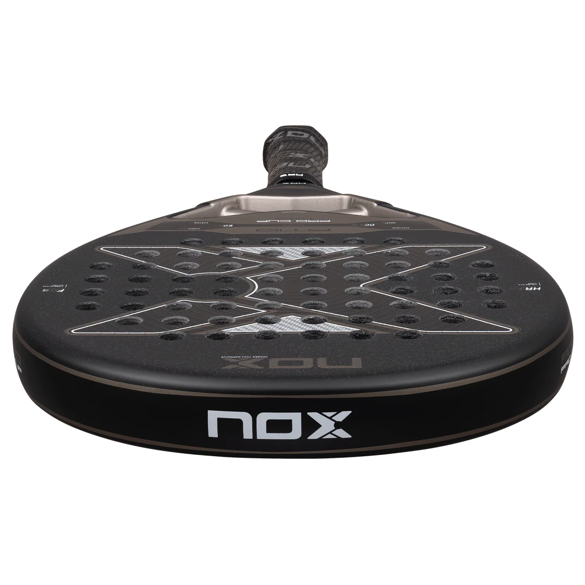 Nox AT10 Pro Cup Hard 2026 bottom profile view padel racket