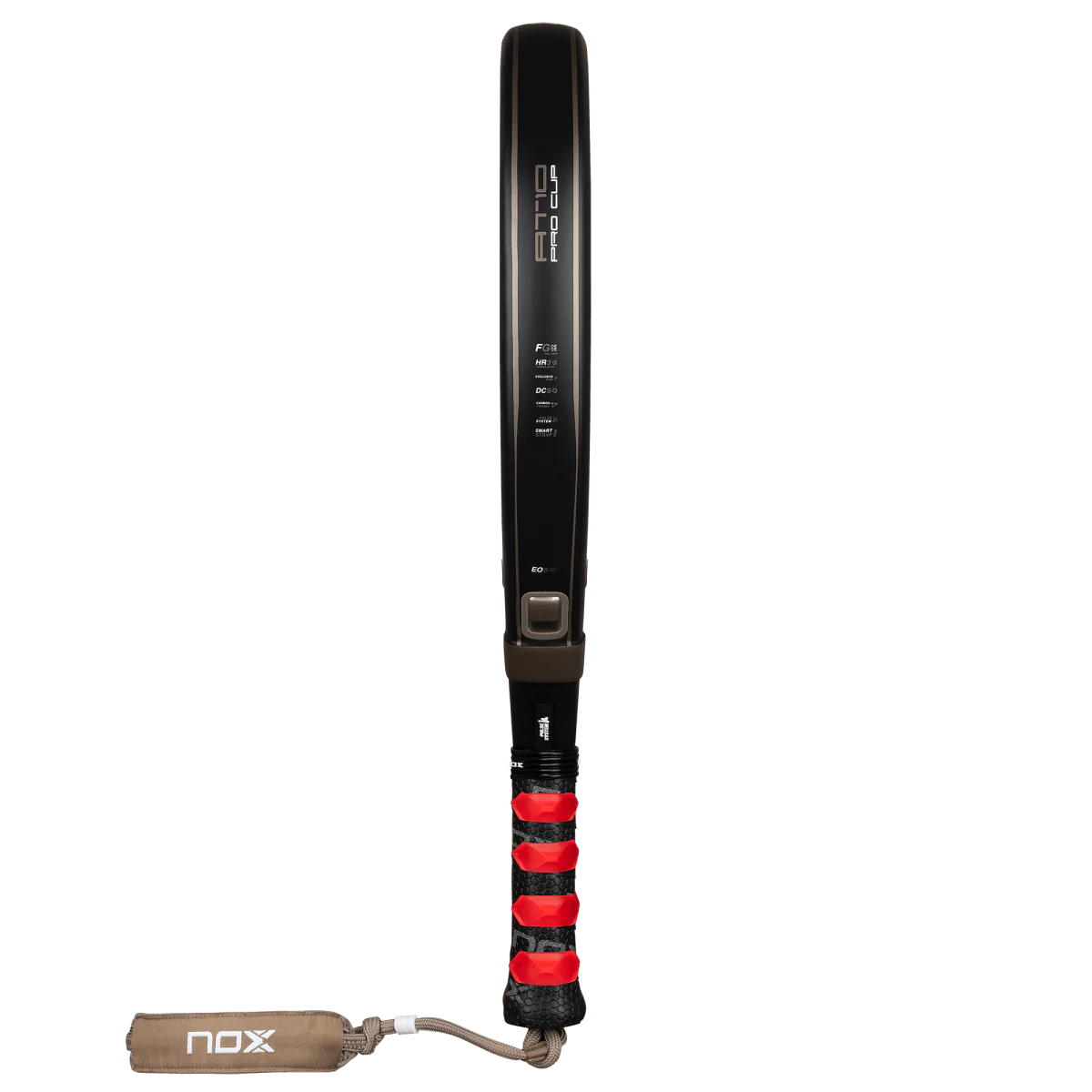 Nox AT10 Pro Cup Hard 2026 side profile with overgrip
