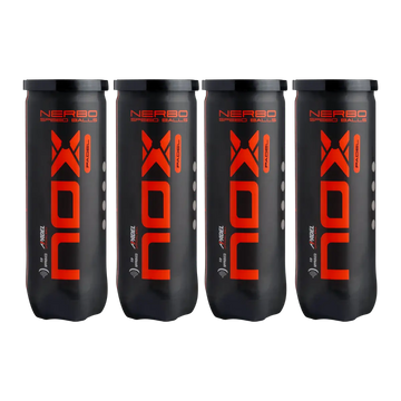 Nox NERBO Speed Padel Balls (4 Tube – 12 Balls)