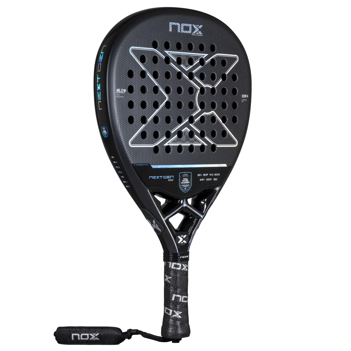 Nox NextGen Pro Attack 12K NFA Series 2026 angled view showing black face, frame and grip