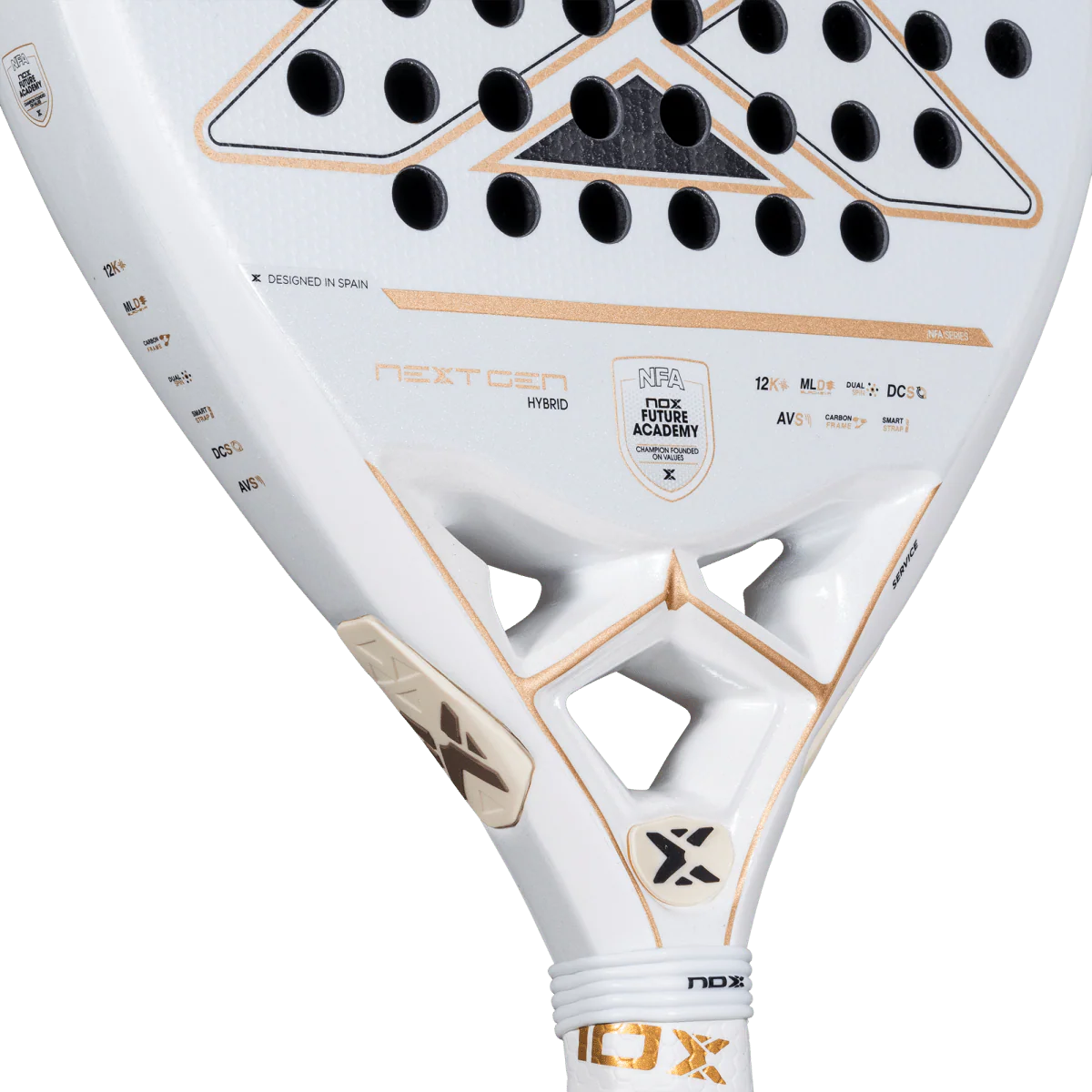 Nox NextGen Pro Hybrid 12K NFA Series 2026 bridge and technology detail close up, designed for versatile players