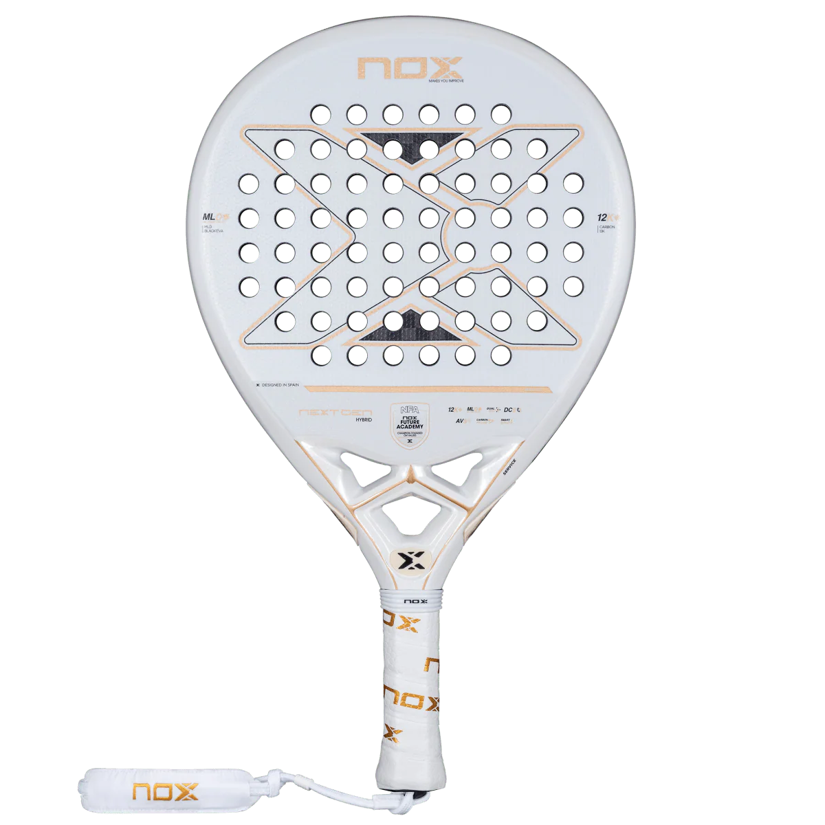 Nox NextGen Pro Hybrid 12K NFA Series 2026 front view, designed for versatile players