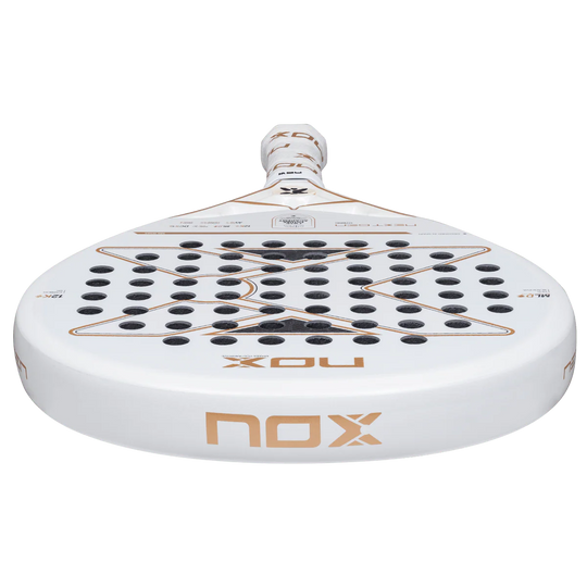 Nox NextGen Pro Hybrid 12K NFA Series 2026 low front edge view showing frame thickness and hole pattern