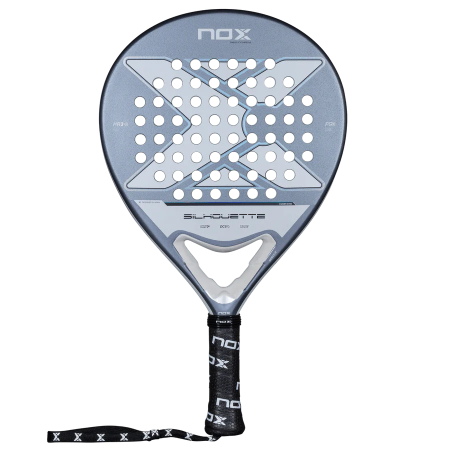 Nox X-ONE Silhouette 2026 padel racket front view showing round shape and full face, designed for lightweight play