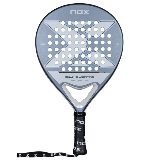 Nox X-ONE Silhouette 2026 padel racket front view showing round shape and full face, designed for lightweight play