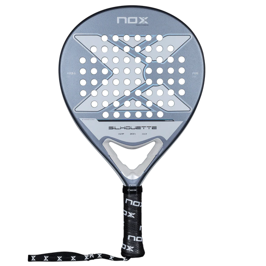 Nox X-ONE Silhouette 2026 padel racket front view showing round shape and full face, designed for lightweight play