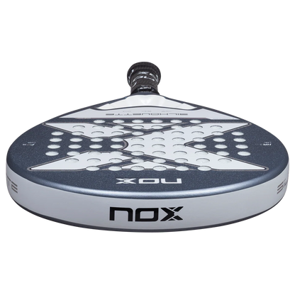 Nox X-ONE Silhouette 2026 padel racket low front edge view showing frame thickness, designed for lightweight play