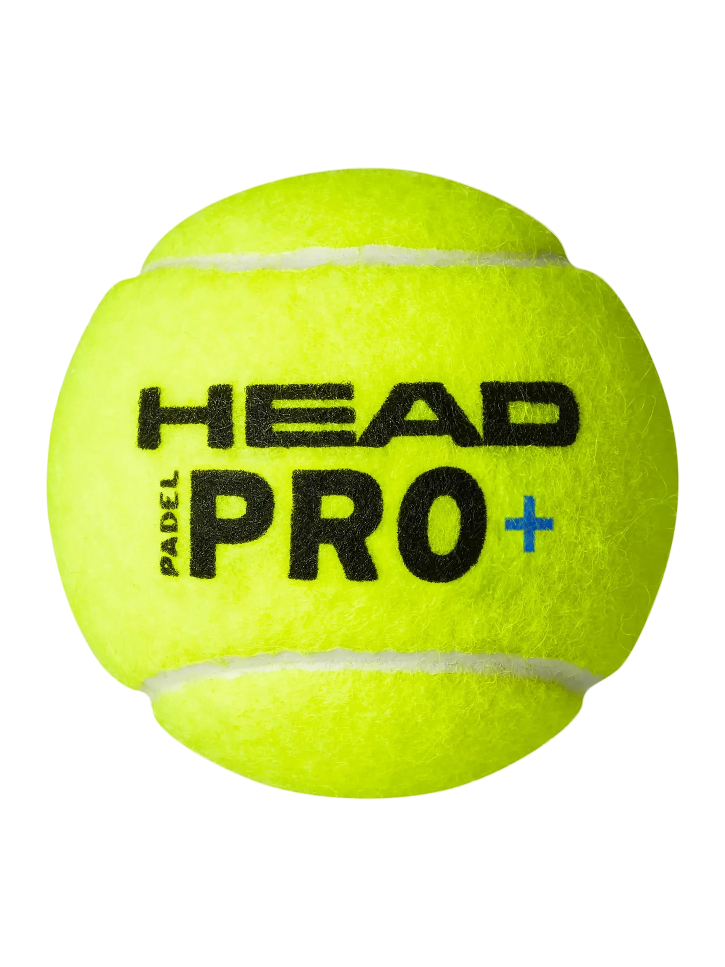 One single HEAD Pro+ padel tennis control ball, individual ball, close up view with branding