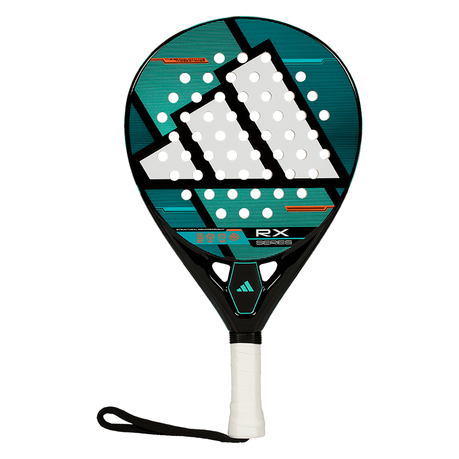 adidas rx series 2026 padel racket front view classic round shape designed for intermediate players