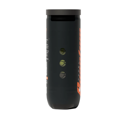 Quantum Pro padel balls pressurised tube side view showing premium packaging