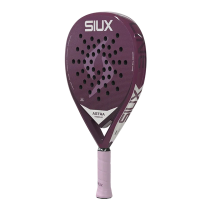 Siux Astra Hybrid Air 2026 women’s padel racket angled view, manoeuvrable hybrid shape, designed for beginner players