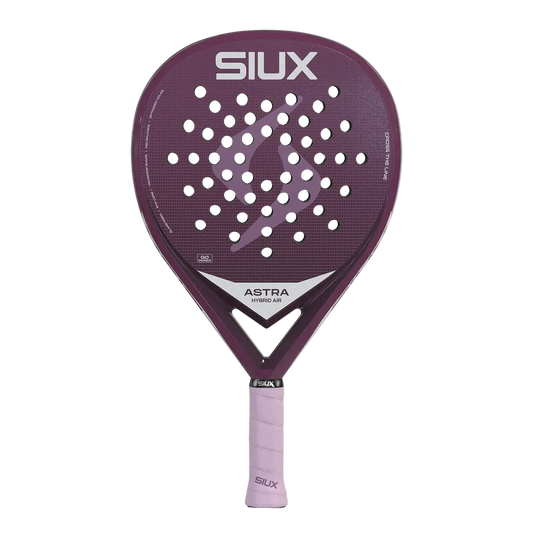 Siux Astra Hybrid Air 2026 women’s padel racket front view, lightweight hybrid design, designed for beginner players