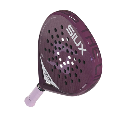 Siux Astra Hybrid Air 2026 women’s padel racket hole pattern detail, control focused layout, designed for beginner players