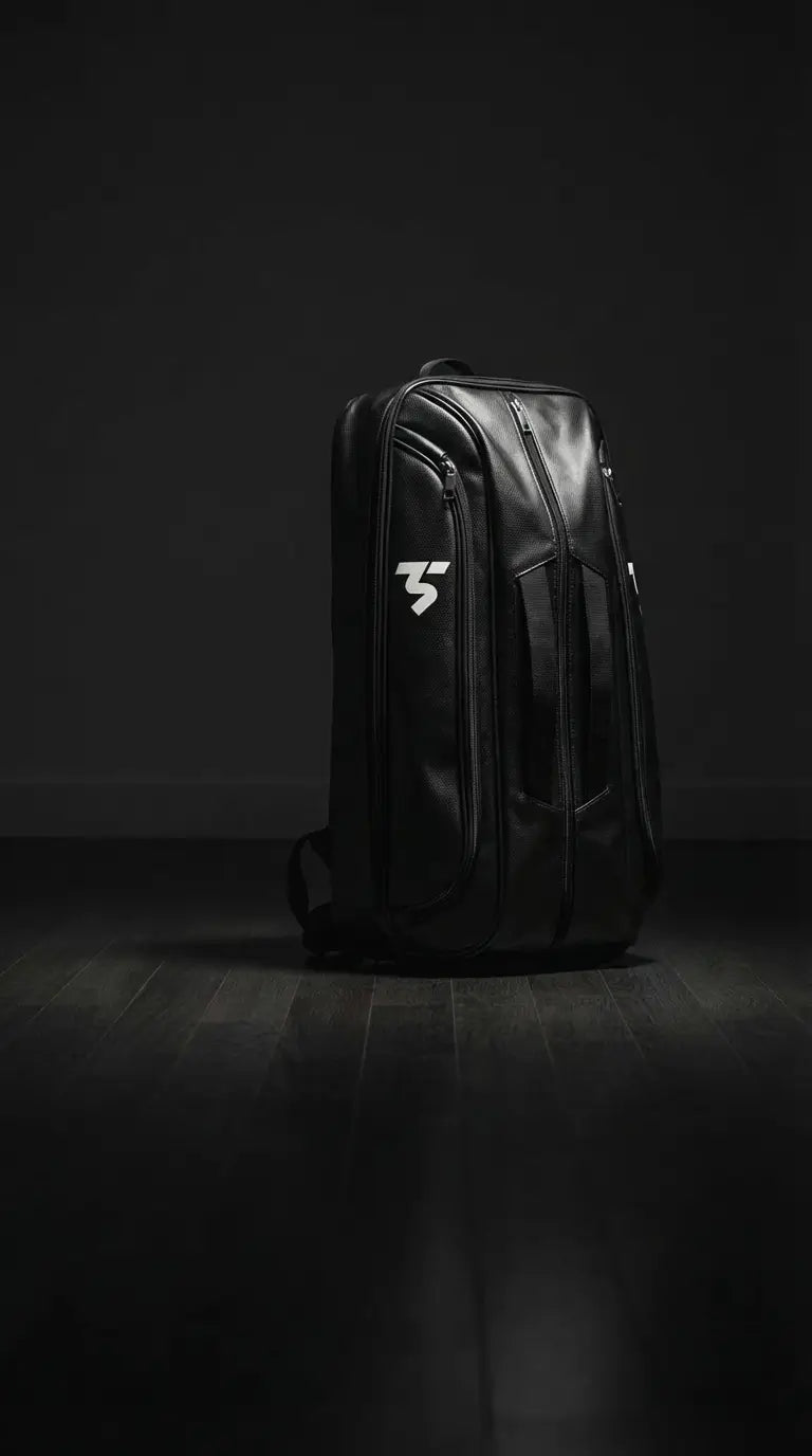 Third Shot game ready sports rucksack, black colourway, studio product image with premium finish
