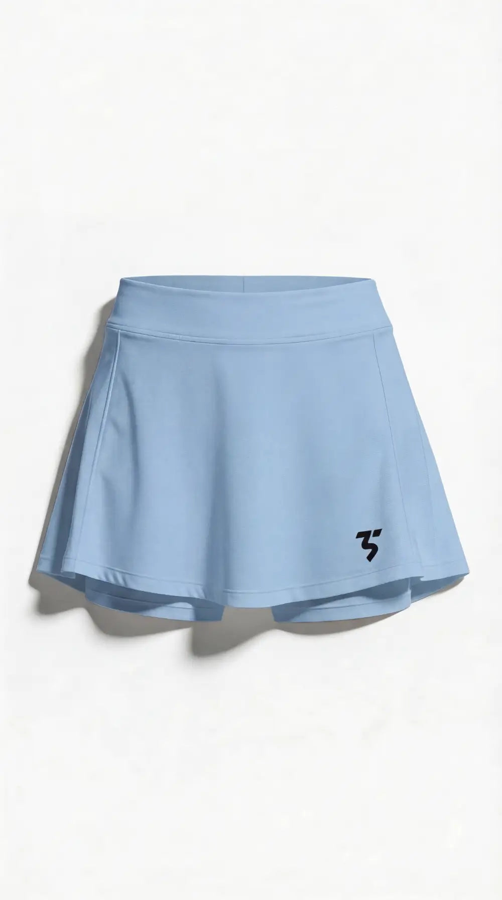 Third Shot women’s performance skort in blue front view with integrated shorts, designed for all level players