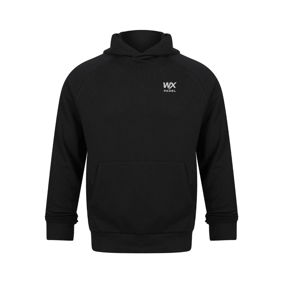 WX Padel Performance Division Pullover Hoodie in black with grey chest logo